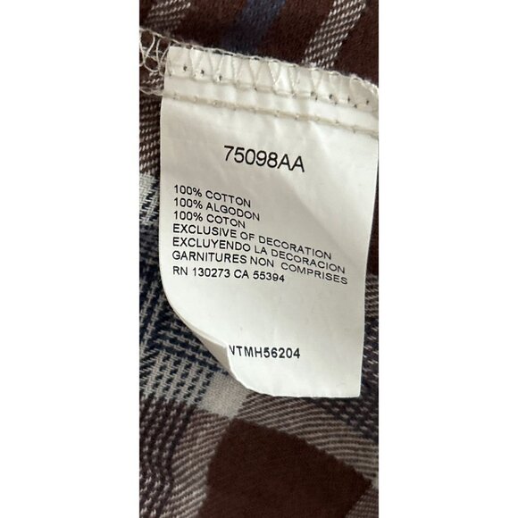 WRANGLER Cotton Fleece Shirt Snap Button-up Long Sleeve Front Pockets - Picture 9 of 9